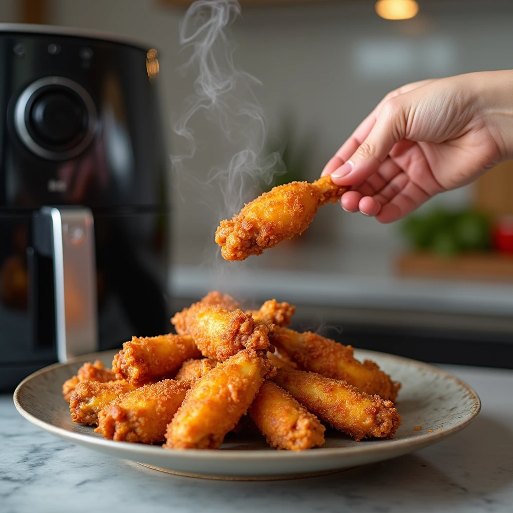 frozen chicken wings in air fryer