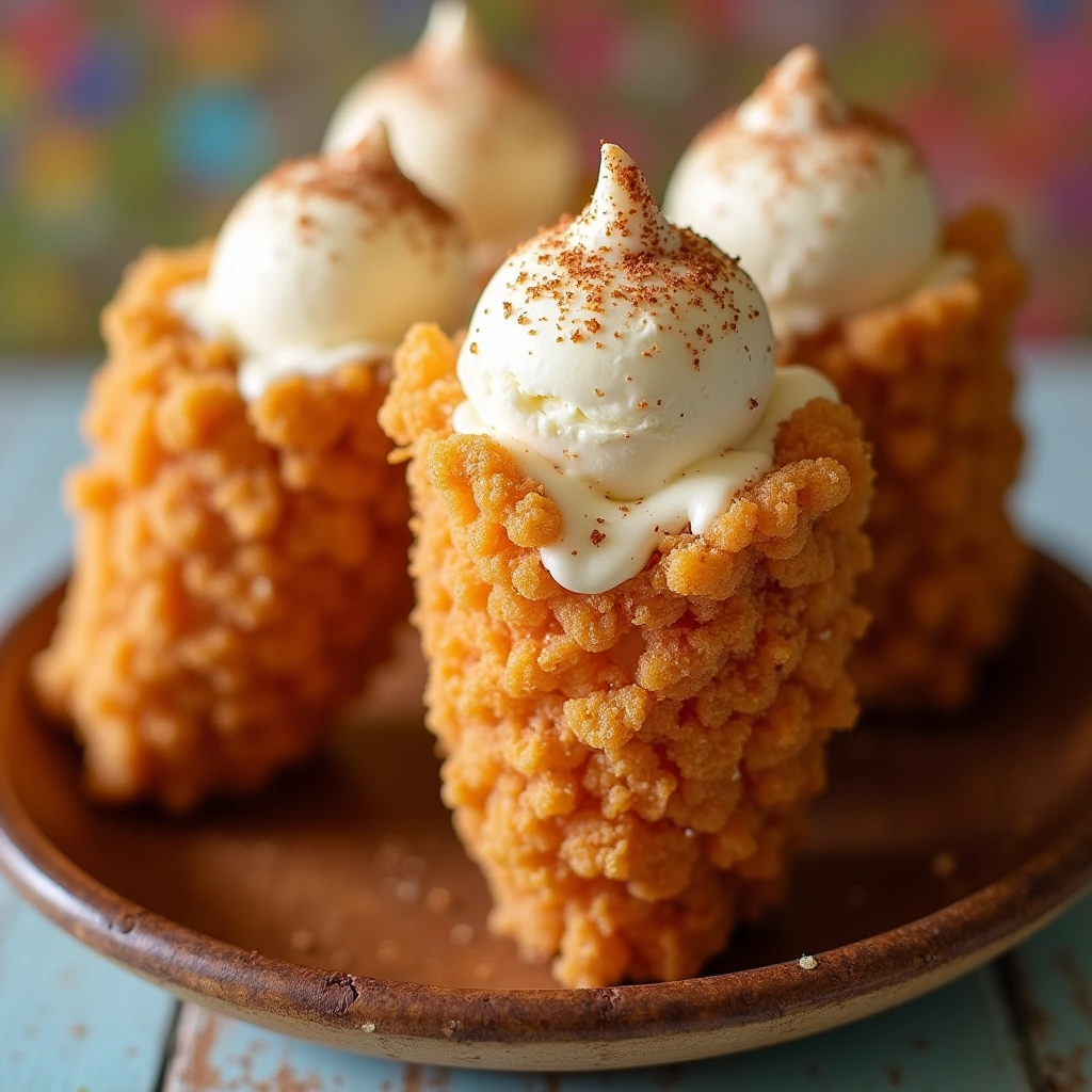 fried chicken ice cream